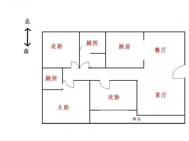 三房两厅水电设计图